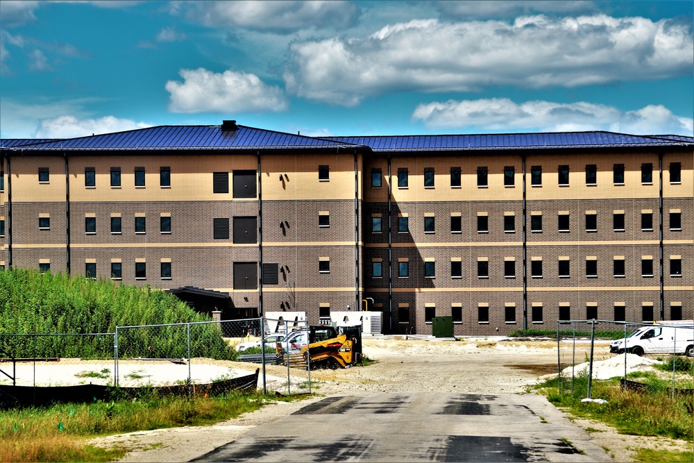 Fort McCoy’s FY 2020-funded barracks project now passes 95 percent complete