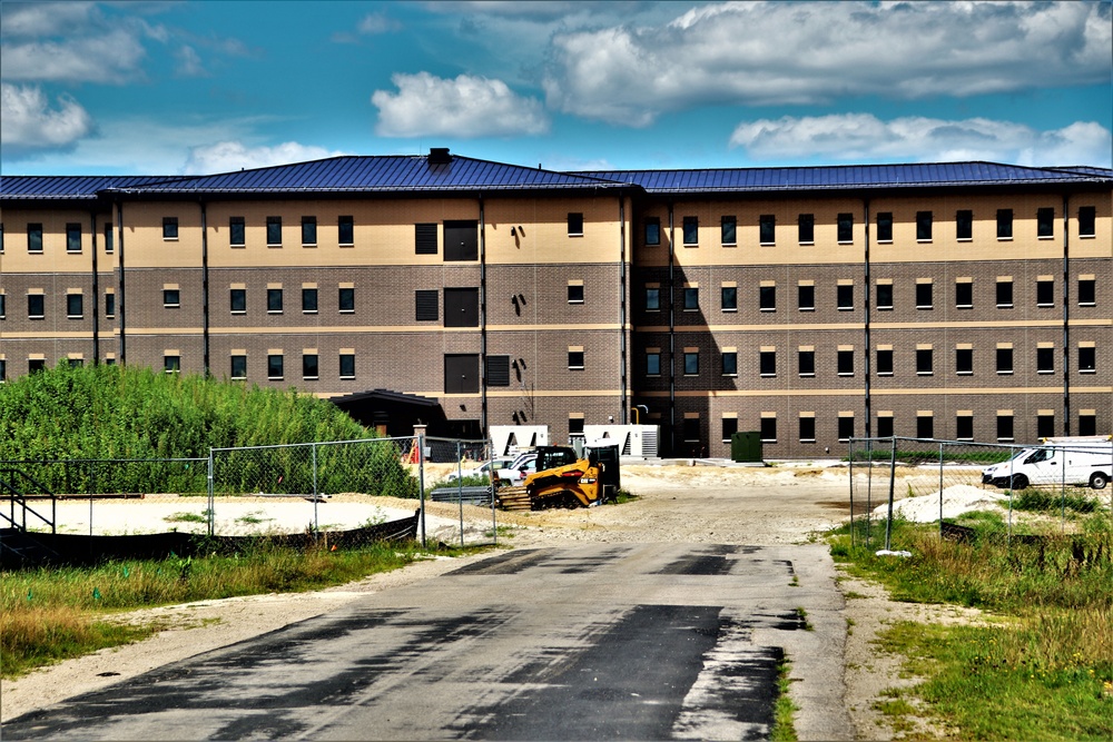 Fort McCoy’s FY 2020-funded barracks project now passes 95 percent complete