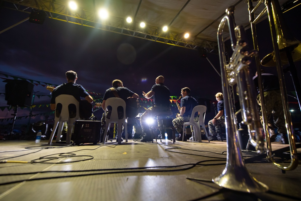 Pacific Partnership 2022 Band Performs at Puerto Princesa Baywalk Park