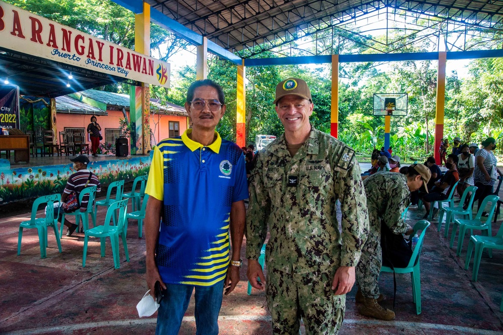 Pacific Partnership 2022 leadership visits Barangay Health Fair at Irawan Elementary School