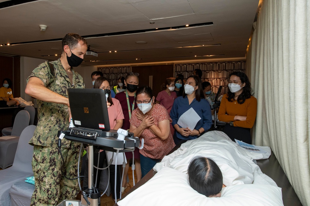 Pacific Partnership 2022 medical professionals conduct Point of Care Ultrasound Training