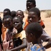 U.S. military members spend time with local Nigerien children