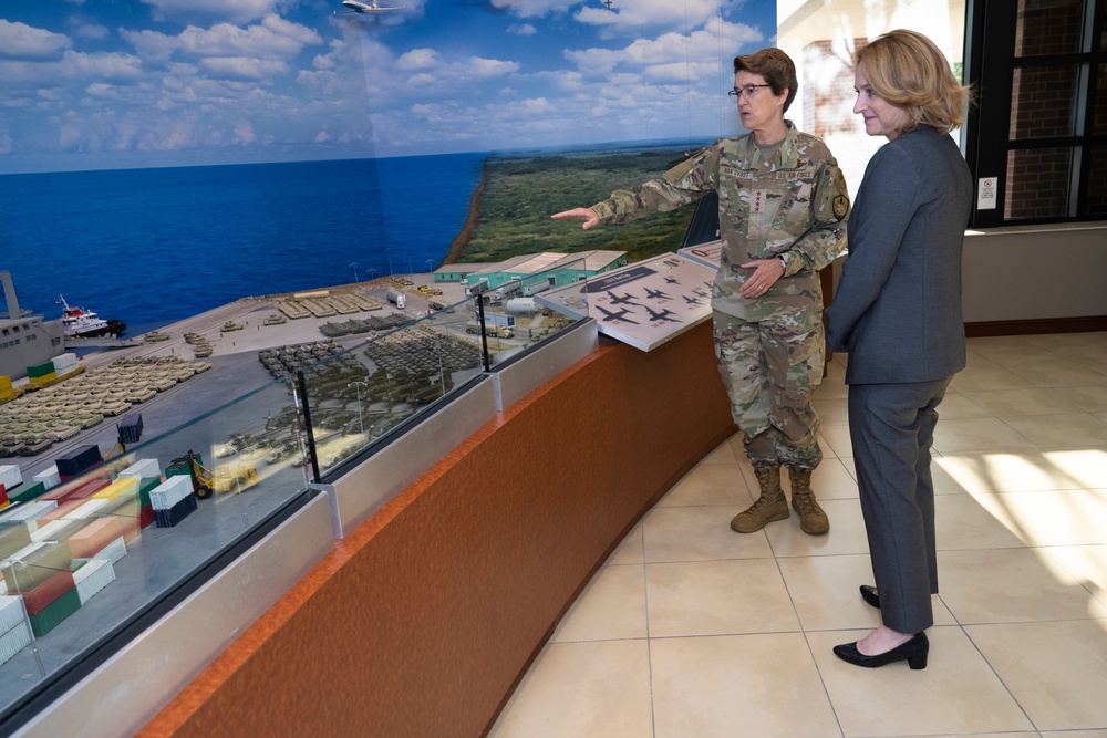 Deputy Secretary Hicks Visits U.S. Transportation Command