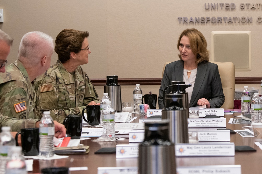 Deputy Secretary Hicks Visits U.S. Transportation Command