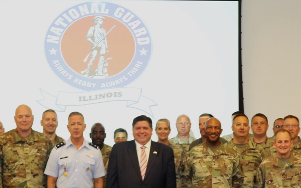 GOVERNOR JB PRITZKER AWARDS ILLINOIS DISTINGUISHED SERVICE MEDAL TO NATIONAL GUARD LEADER