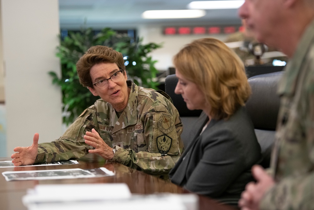 Deputy Secretary Hicks Visits U.S. Transportation Command