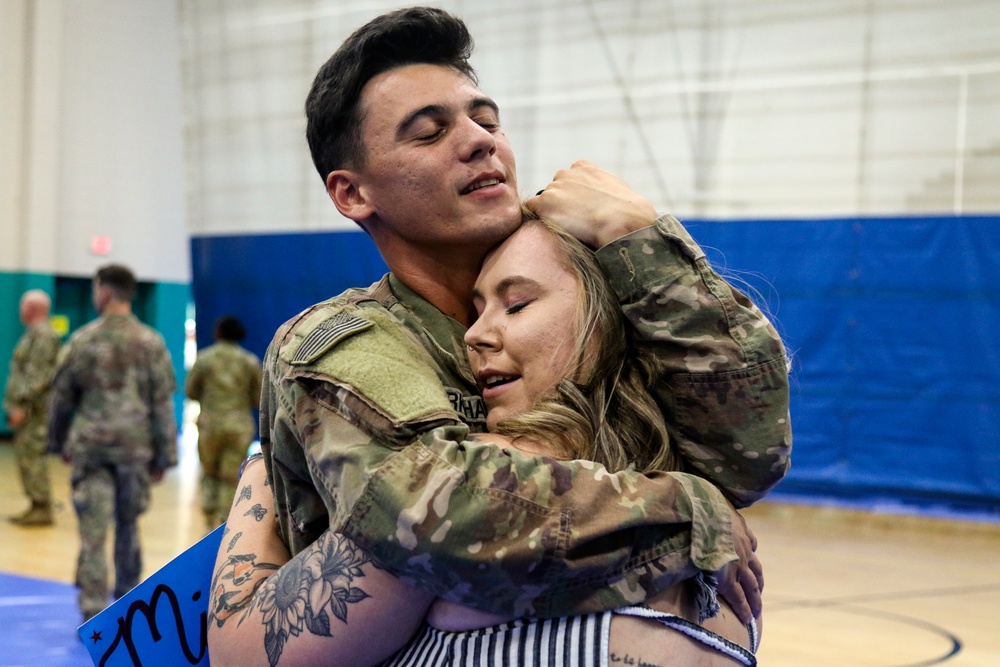 1st Battalion, 64th Armor Regiment Soldiers return from Germany deployment