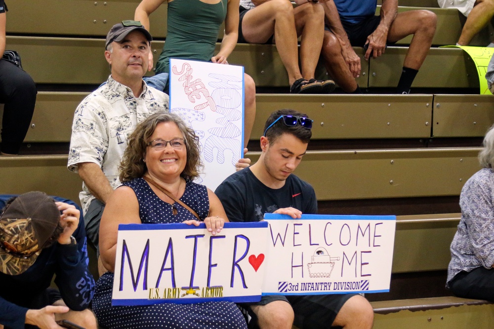 1st Battalion, 64th Armor Regiment Soldiers return from Germany deployment