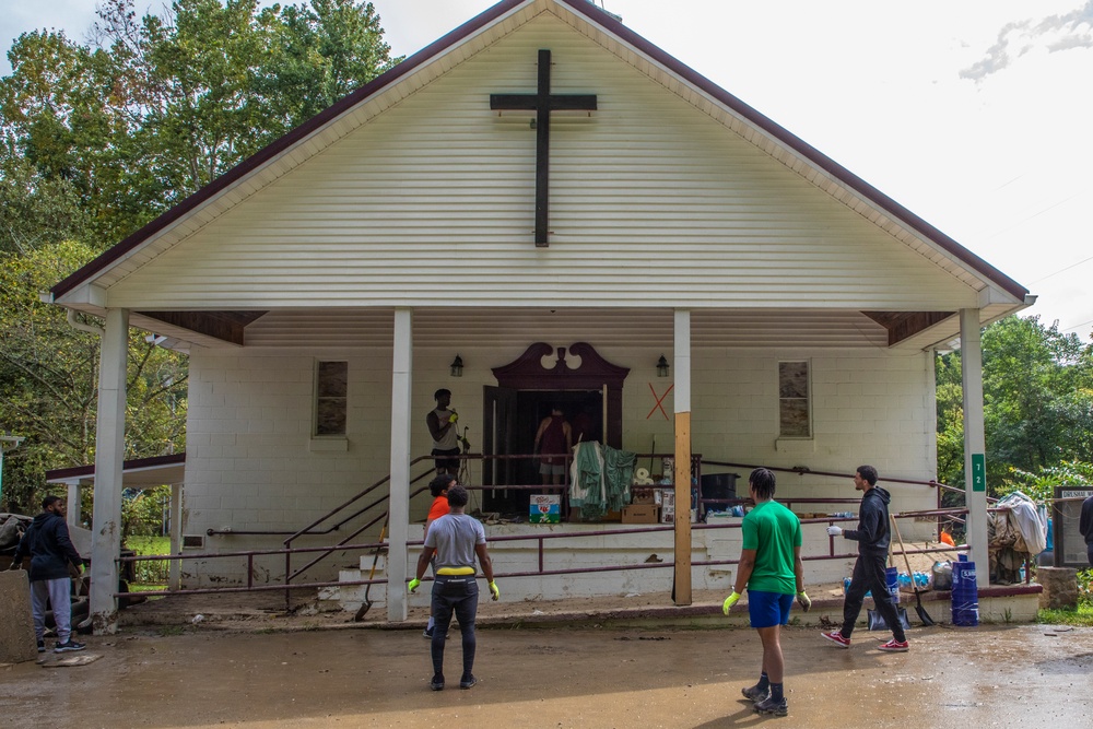Volunteers Clear Mud and Debris from Flooded School in Lost Creek,  Kentucky
