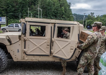 FEMA Disaster Survivor Assistance team reaches out to disaster survivors in Eastern Kentucky with the help of U.S. Army team members