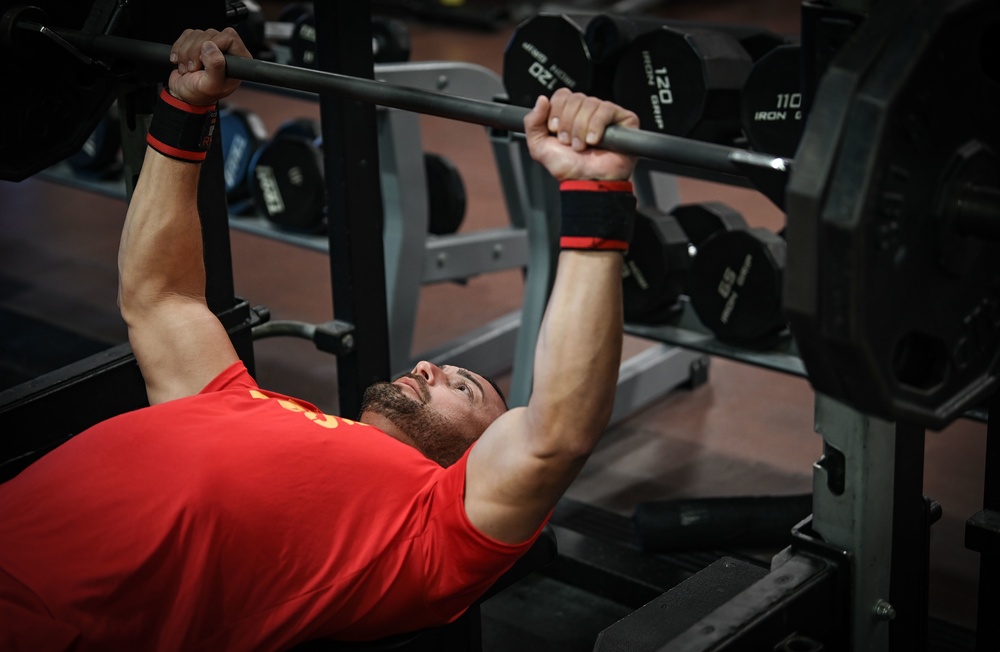 2022 DOD Warrior Games Team Marine Corps - Powerlifting Practice