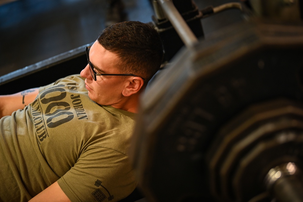2022 DOD Warrior Games Team Marine Corps - Powerlifting Practice