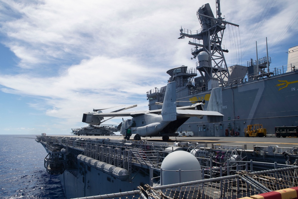 USS Tripoli and VMM-262 (Reinforced) Flight Operations