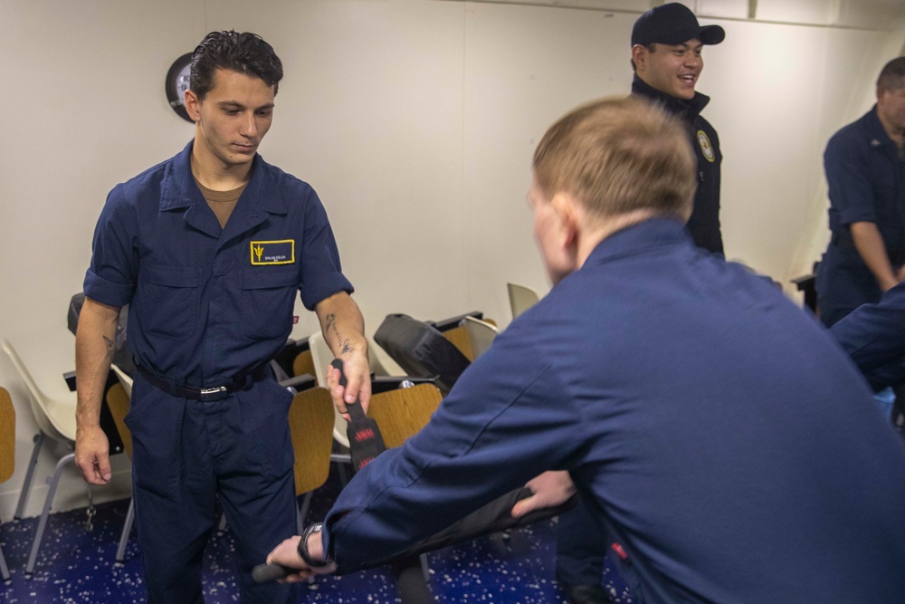 Tripoli Sailors Attend Security Training