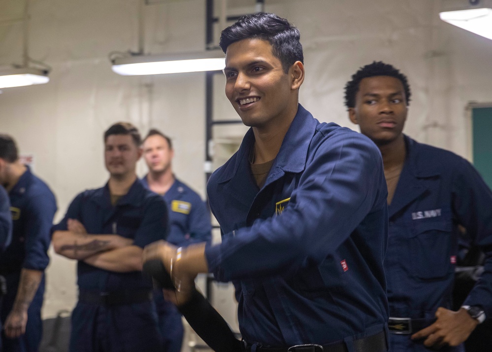 Tripoli Sailors Attend Security Training