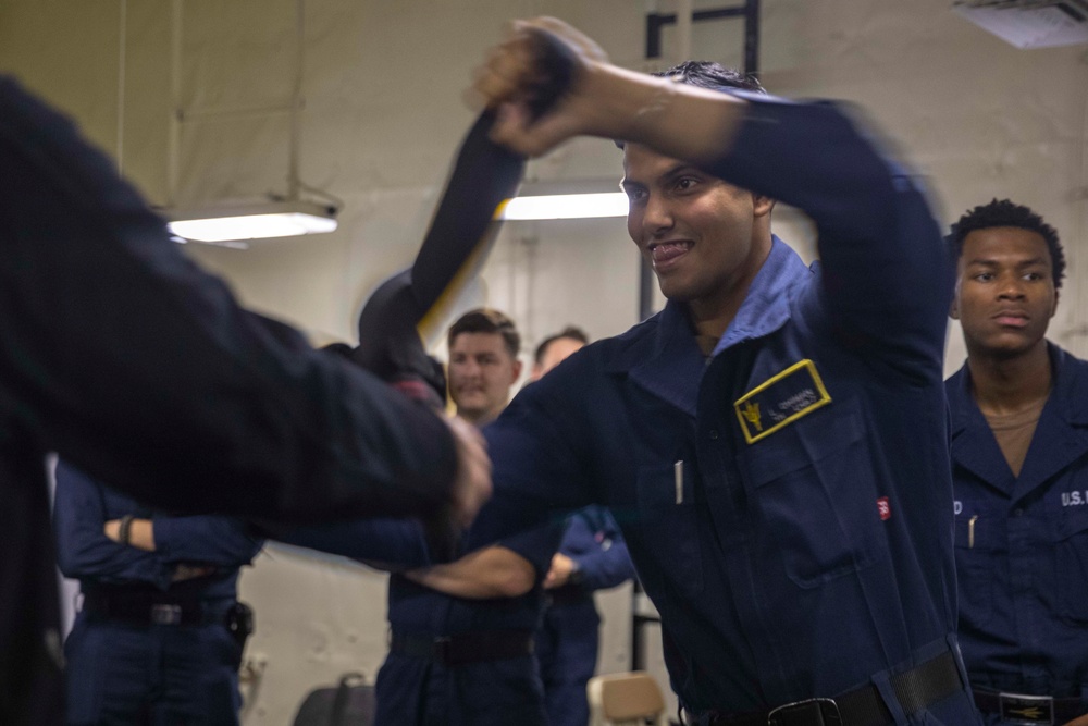 Tripoli Sailors Attend Security Training