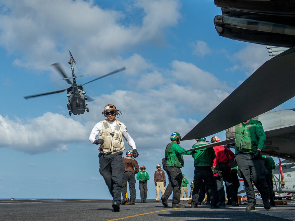 The Harry S. Truman Carrier Strike Group is on a scheduled deployment in the U.S. Naval Forces Europe area of operations, employed by U.S. Sixth Fleet to defend U.S., allied and partner interests.