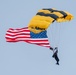 The U.S. Army Parachute Team jumps for the Chicago Air and Water Show