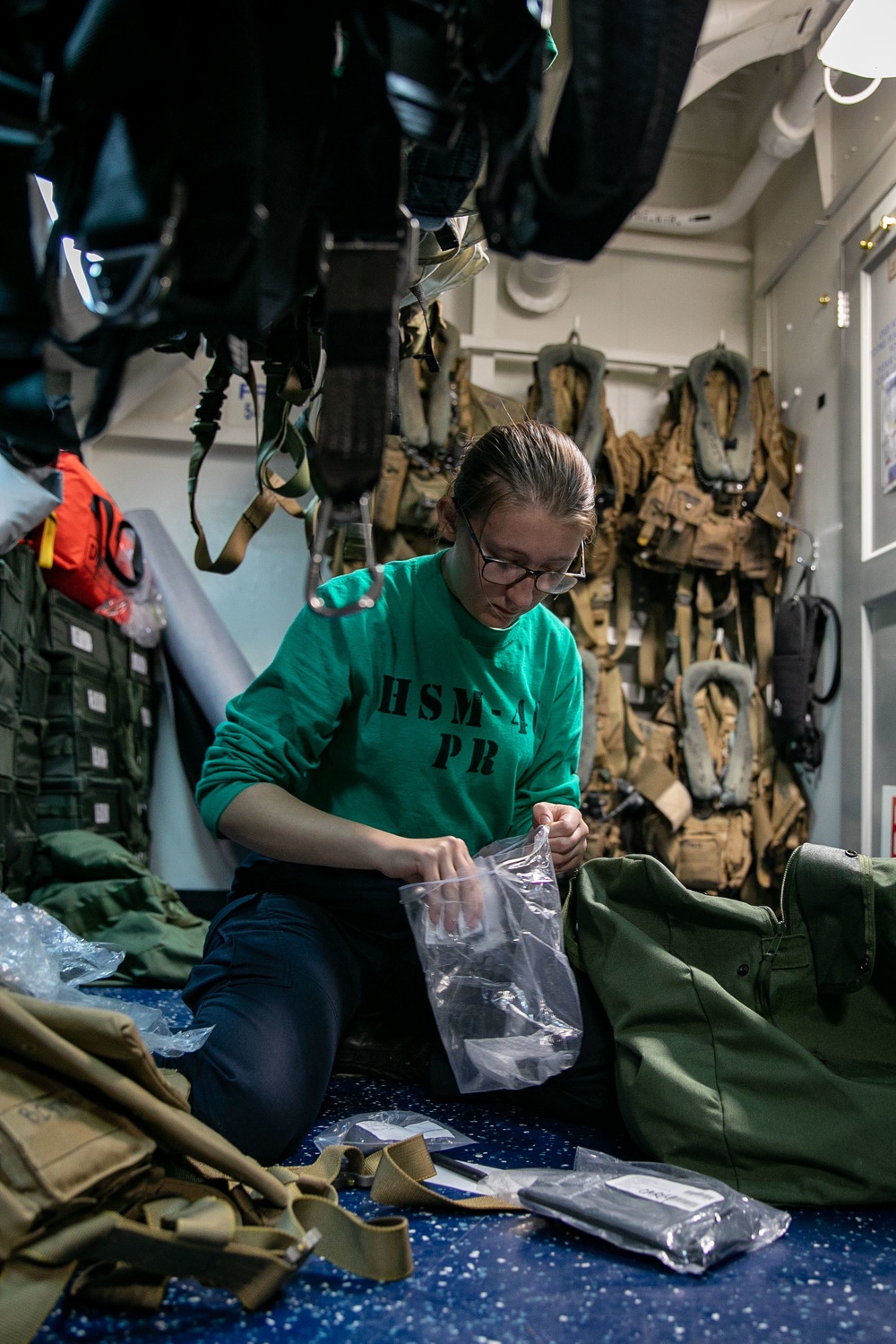 Daily operations aboard USS George H.W. Bush (CVN 77)