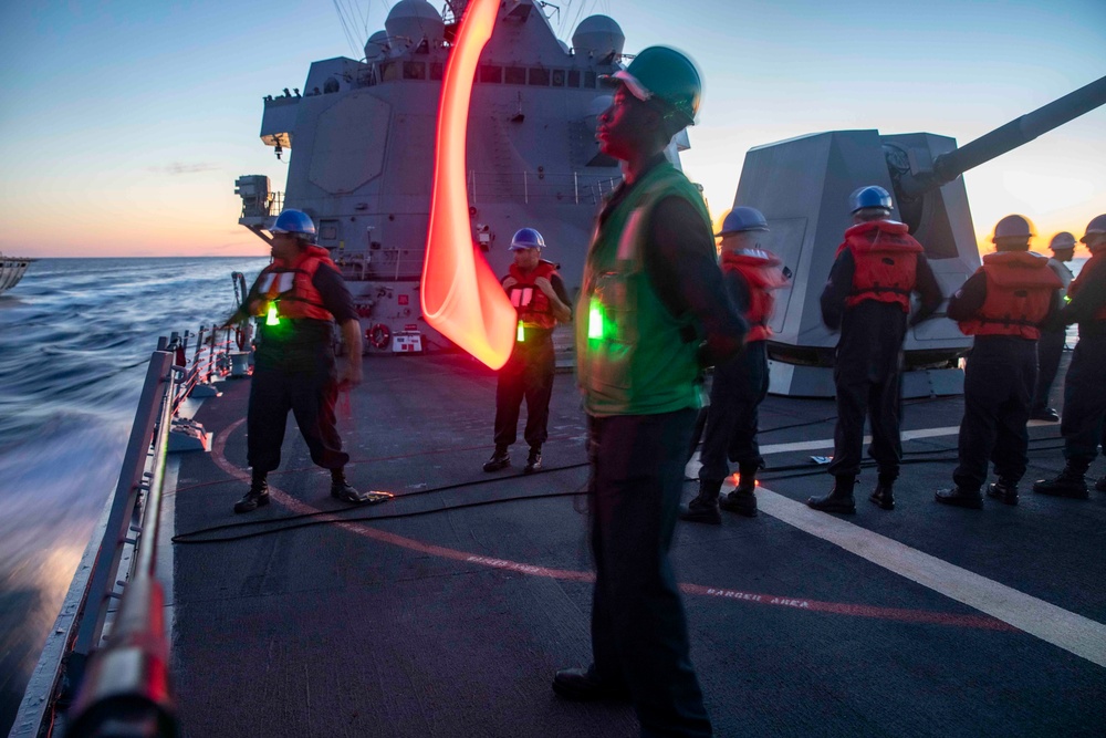 USS Farragut (DDG 99) Conducts Replenishment-at-Sea