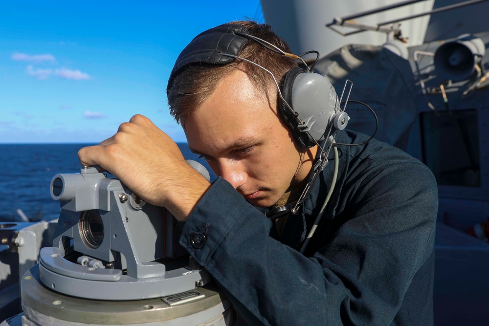 USS Farragut (DDG 99) Transits the Atlantic Ocean During a Scheduled Deployment