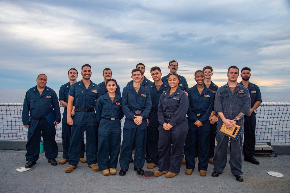 USNS Mercy Conducts All Hands Call