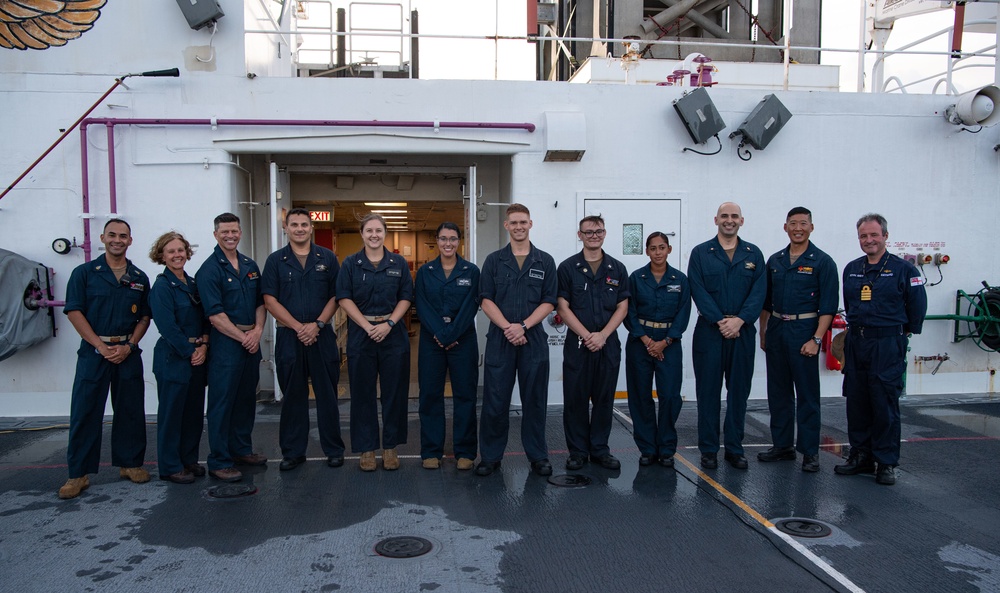 USNS Mercy Conducts All Hands Call