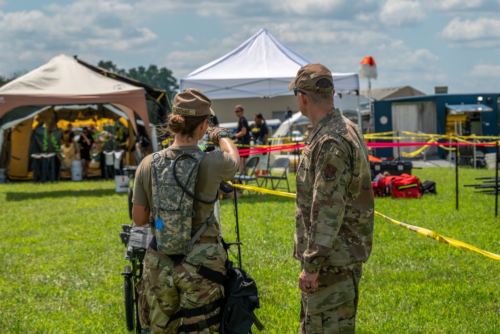 181st IW commander observes CERFP evaluation