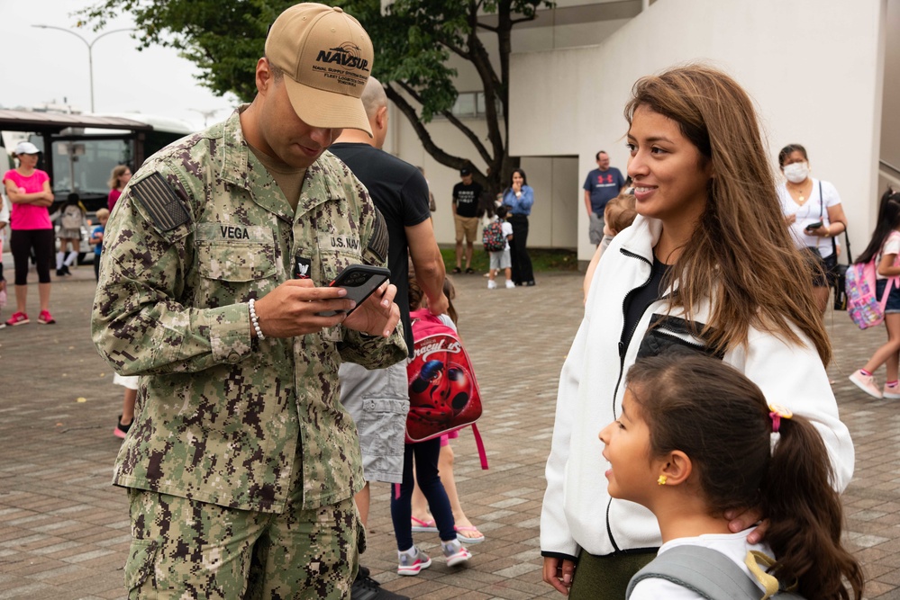 Fist Day of School at the Sullivans school onboard CFAY
