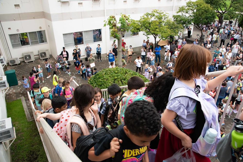 Fist Day of School at the Sullivans School onboard CFAY