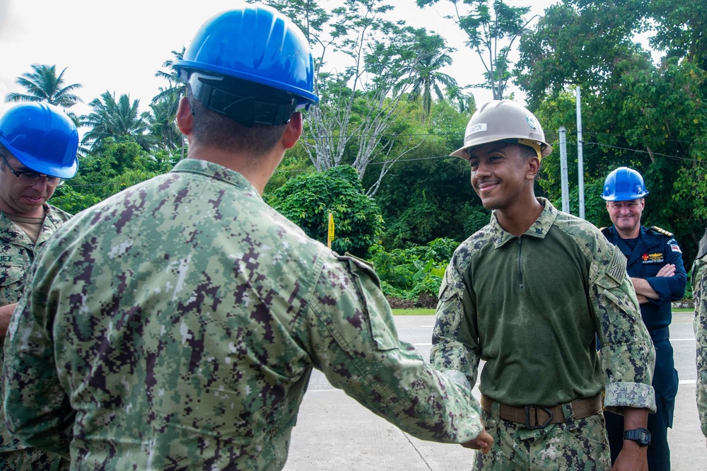 Pacific Partnership 2022 leadership visits Amphibious Construction Battalion ONE (ACB-1) Renovation Site