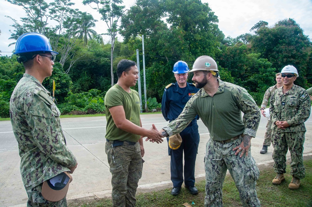 Pacific Partnership 2022 leadership visits Amphibious Construction Battalion ONE (ACB-1) Renovation Site