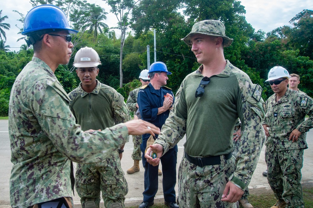 Pacific Partnership 2022 leadership visits Amphibious Construction Battalion ONE (ACB-1) Renovation Site