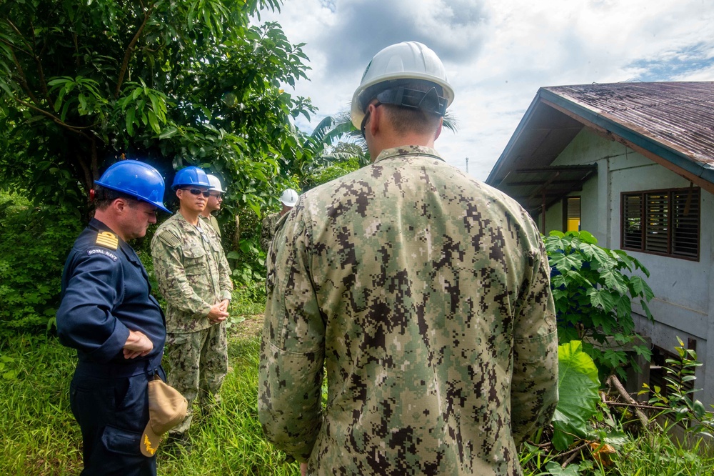 Pacific Partnership 2022 leadership visits Amphibious Construction Battalion ONE (ACB-1) Renovation Site