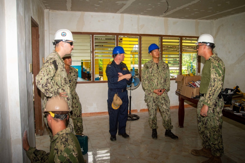 Pacific Partnership 2022 leadership visits Amphibious Construction Battalion ONE (ACB-1) Renovation Site