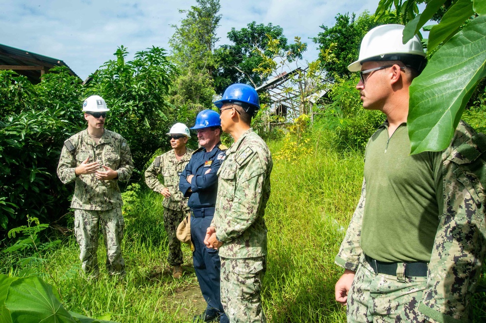 Pacific Partnership 2022 leadership visits Amphibious Construction Battalion ONE (ACB-1) Renovation Site