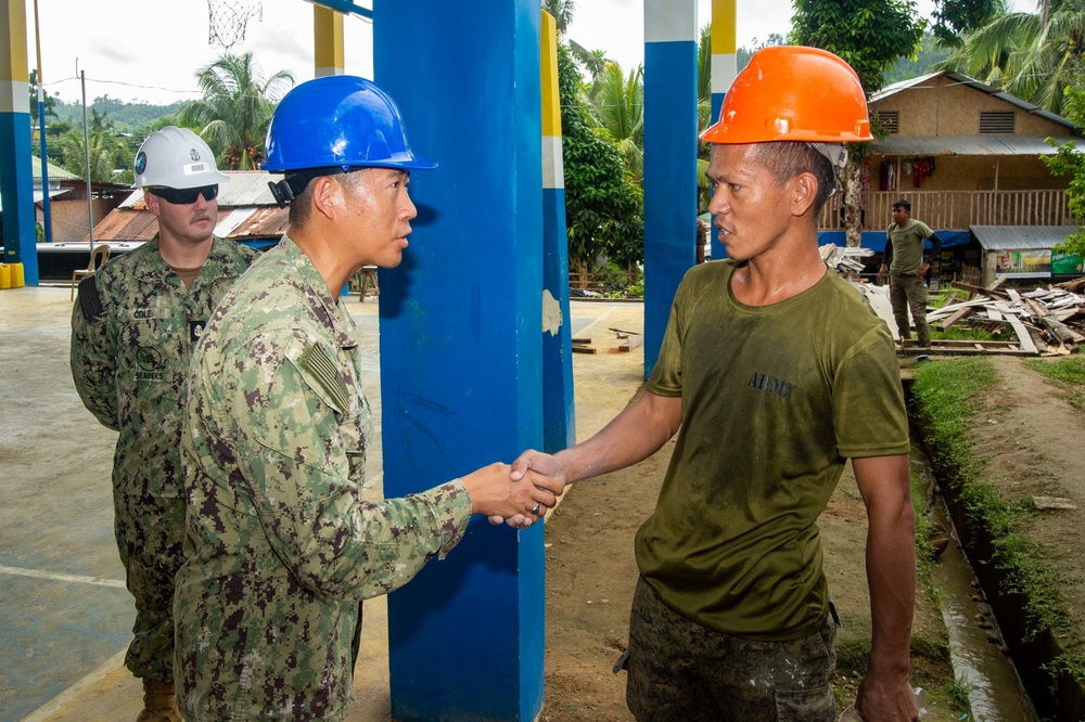 Pacific Partnership 2022 leadership visits Amphibious Construction Battalion One (ACB-1) Renovation Site