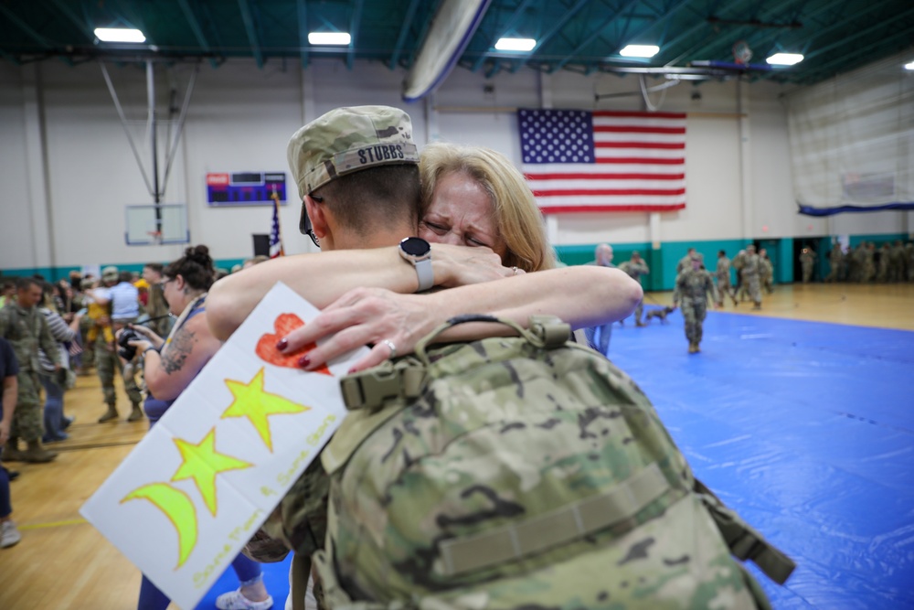 1st Armored Brigade Combat Team Soldiers Return From Germany Deployment