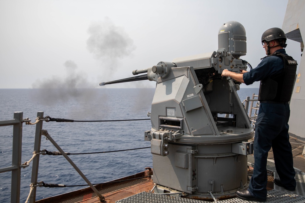 The USS Bainbridge is on a scheduled deployment in the U.S. Naval Forces Europe area of operations, employed by U.S. Sixth Fleet to defend U.S., Allied and Partner interests.