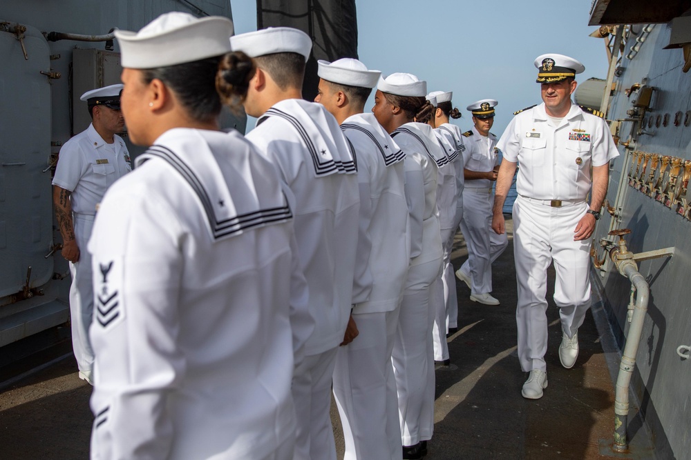 The USS Bainbridge is on a scheduled deployment in the U.S. Naval Forces Europe area of operations, employed by U.S. Sixth Fleet to defend U.S., Allied and Partner interests.