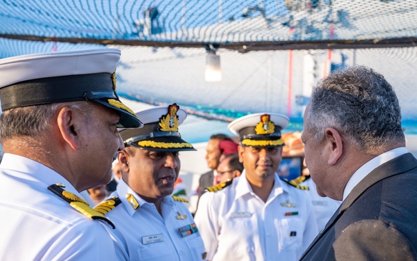 SECNAV visits INS Satpura