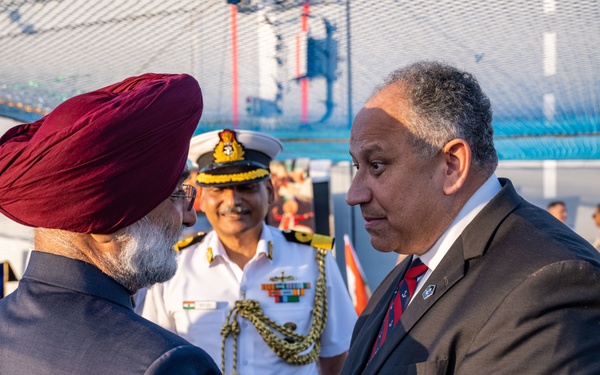 SECNAV visits INS Satpura