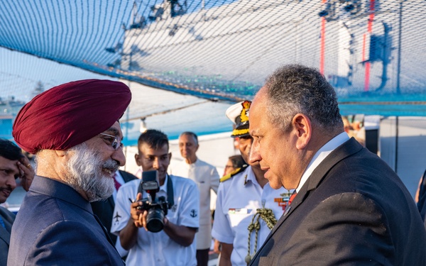 SECNAV visits INS Satpura
