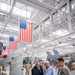 SECNAV visits the F-18 Service Life Modification line site