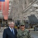 SECNAV visits the F-18 Service Life Modification line site