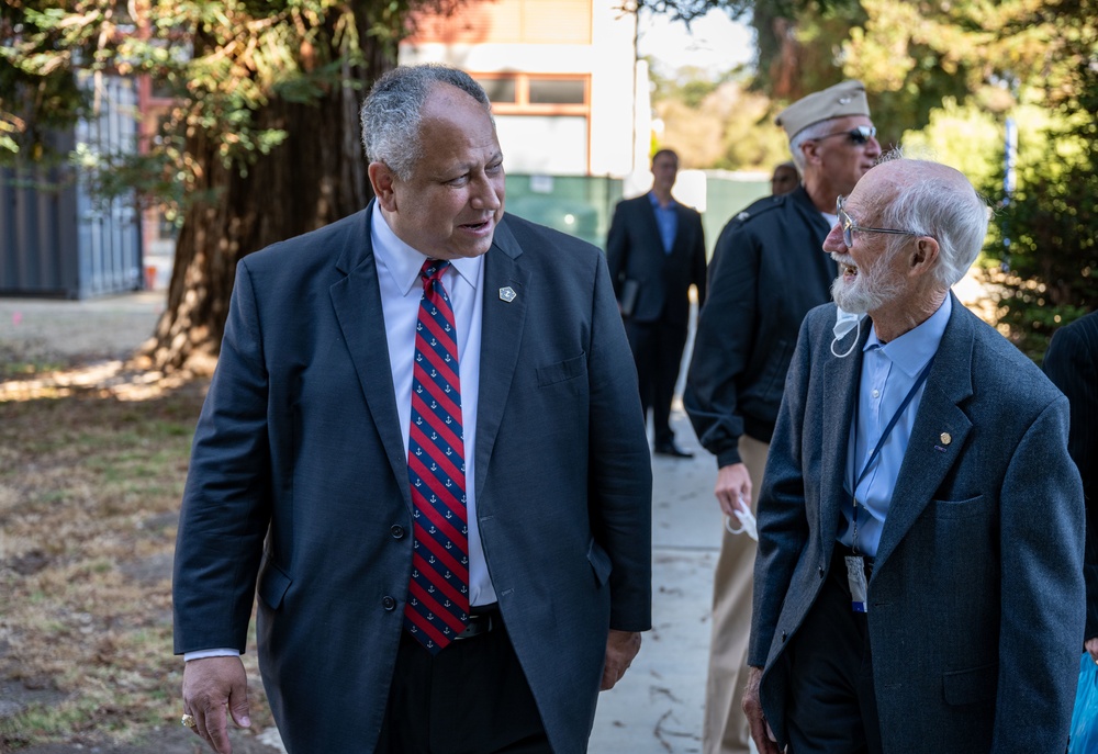 SECNAV speaks to students, faculty and staff at the Naval Postgraduate School