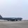 B-52H Stratofortress covered in fog on the flight line