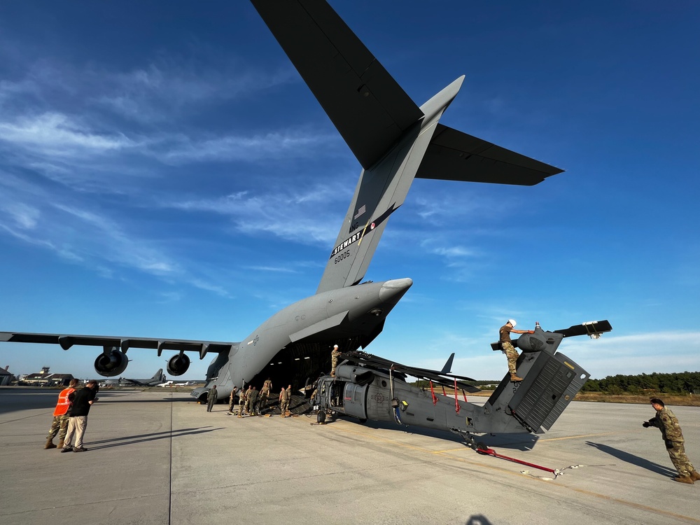 NY Air National Guard loadout for Operation Tapio mission