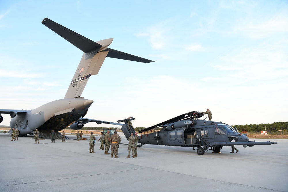 NY Air National Guard loadout for Operation Tapio mission