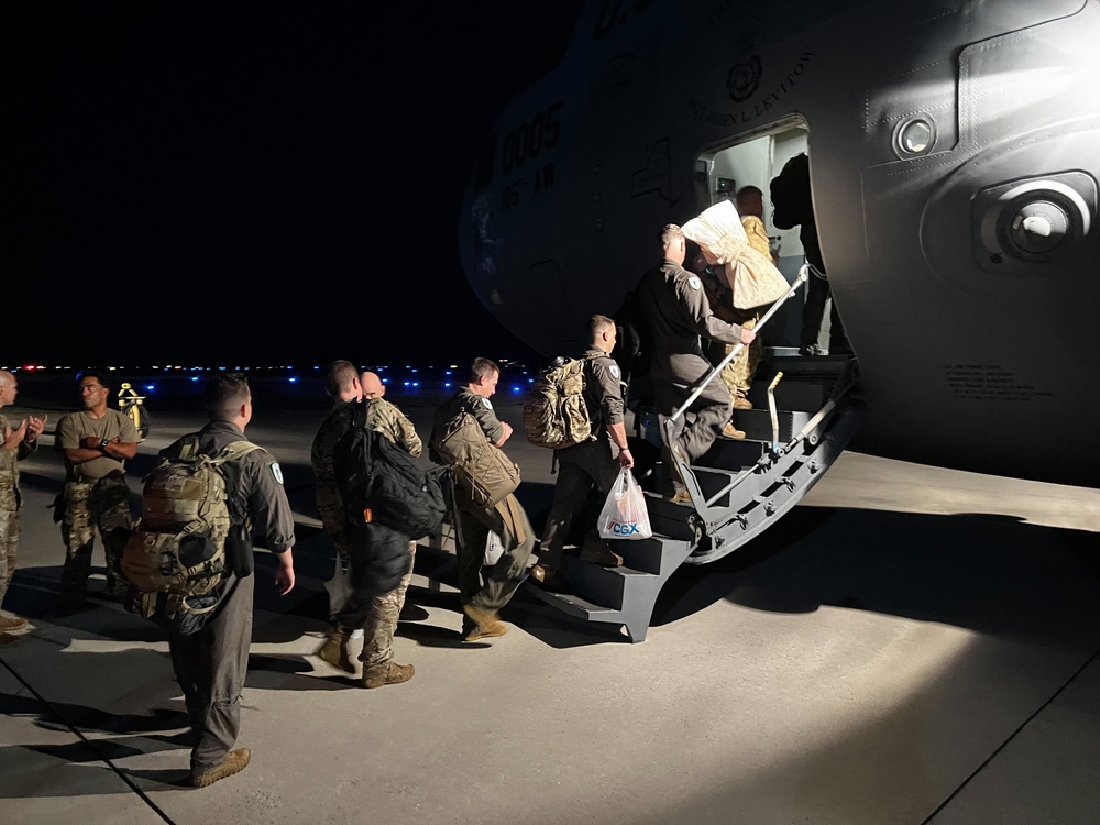 NY Air National Guard loadout for Operation Tapio mission